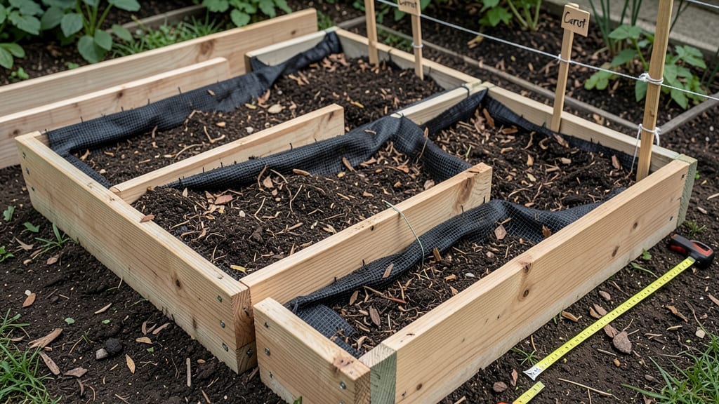 2x4 Raised Garden Bed Layout: Modular Grid for Precision Planting and Year-Round Yield