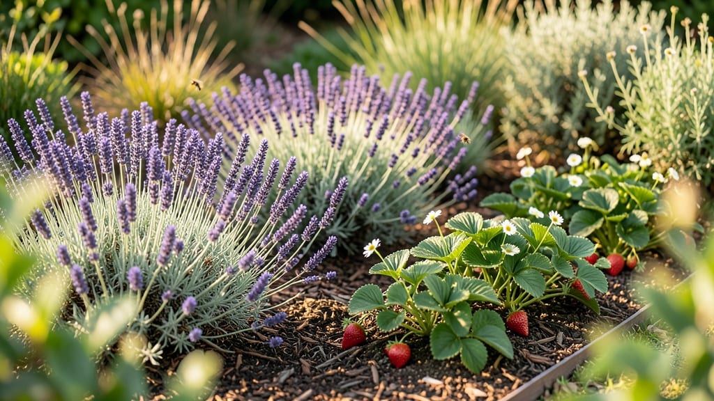 Lavender And Strawberry Pollinator Haven