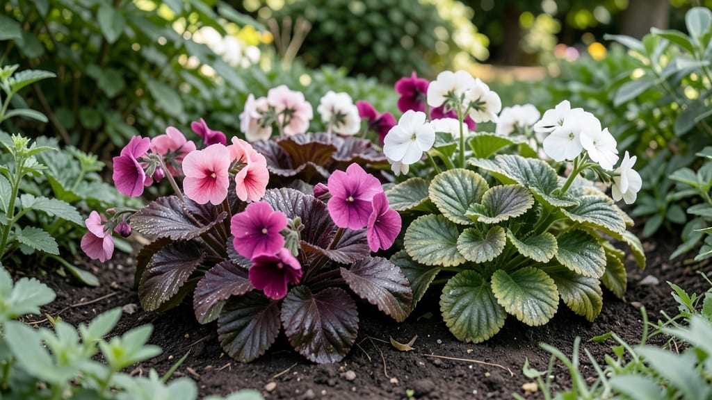 Shade-Loving Impatiens And Heuchera Mix