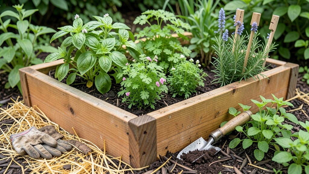 Raised Bed Herb Garden: Year-Round Freshness in Compact Space
