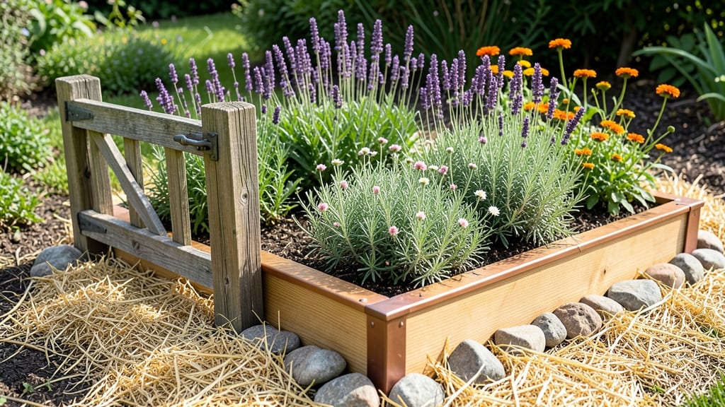 Raised Garden Beds With Gate: Secure Privacy and Pollinator Haven