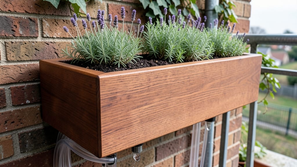 Raised Cedar Planter Boxes with Drip Irrigation