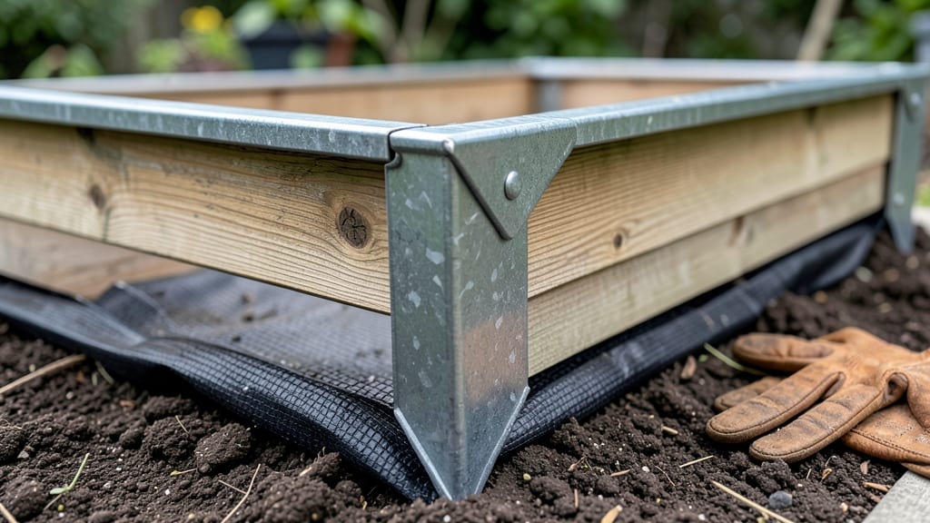 Raised Garden Bed Metal Corners: Heavy-Duty Stability for Windproof, Long-Lasting Frames