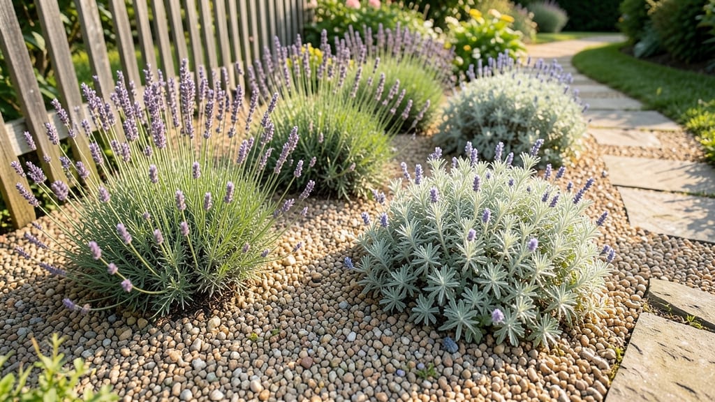 Cottage Garden with Perennials and Mulch