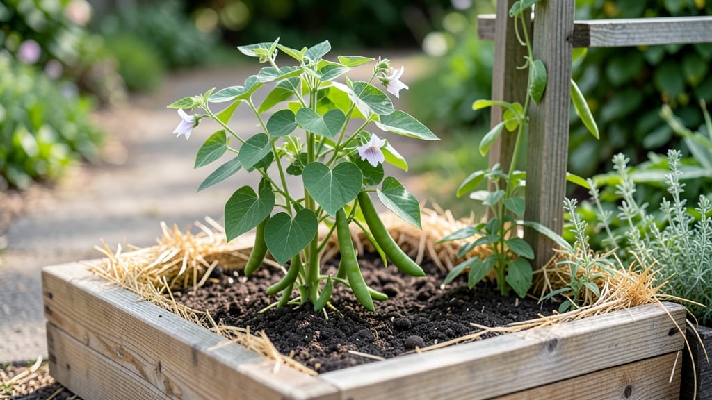 Raised Garden Beds For Green Beans: Vertical Trellis Setup for Bushes and Climbers