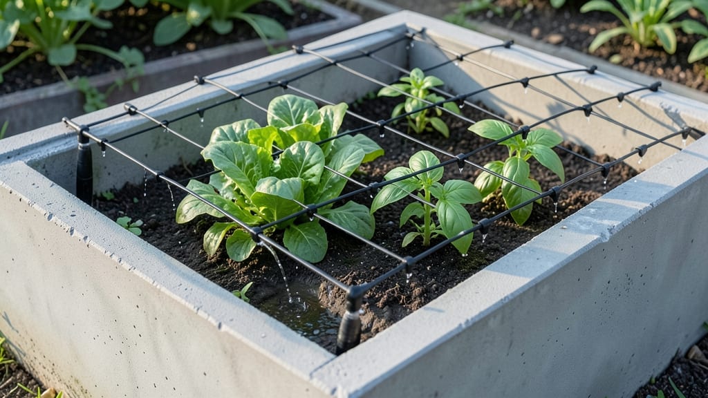 Install Overhead Drip Irrigation System