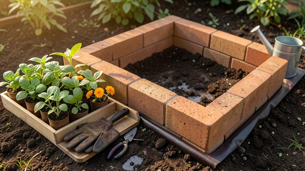 Brick Raised Garden Bed Without Mortar: Stackable Design for No-Fuss Assembly
