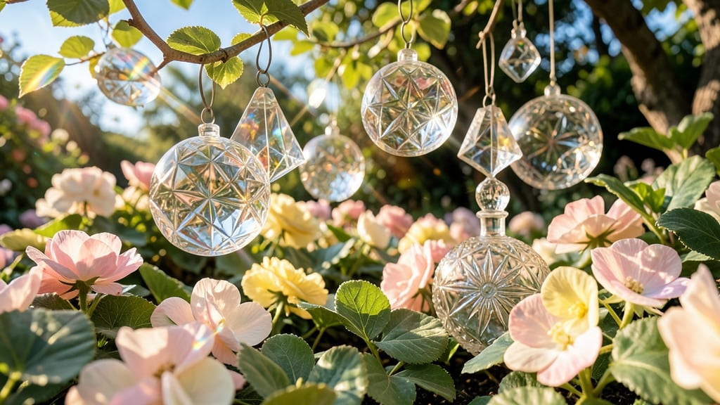 Glass Garden Ornaments with Sun-Catchers