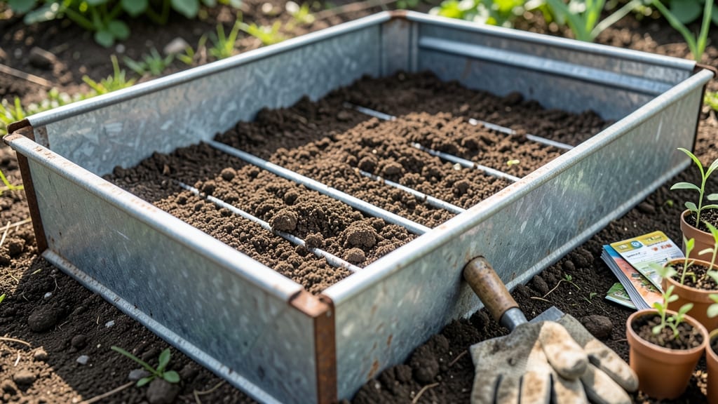 Galvanized Steel Raised Garden Bed With Bottom: Heavy-Duty Frame for Long-Lasting Planting