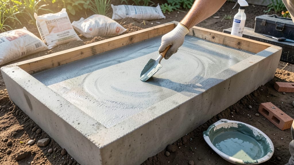 Apply Mold-Resistant Concrete Stain Before Installation