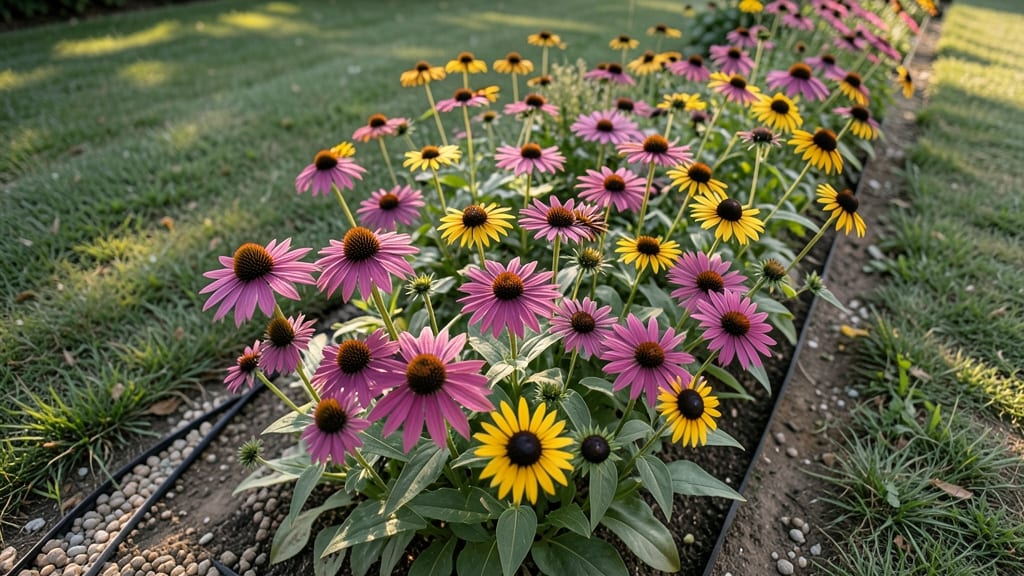 Butterfly Magnet Border with Native Wildflowers