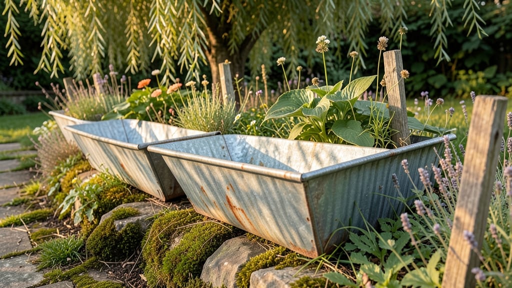 Galvanized Metal Troughs from Recycled Sources