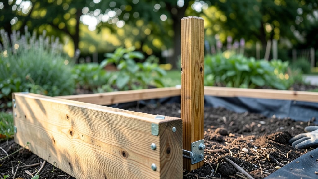 Raised Garden Bed Corner Posts: Precision-Cut Cedar for Durable Year-Round Support