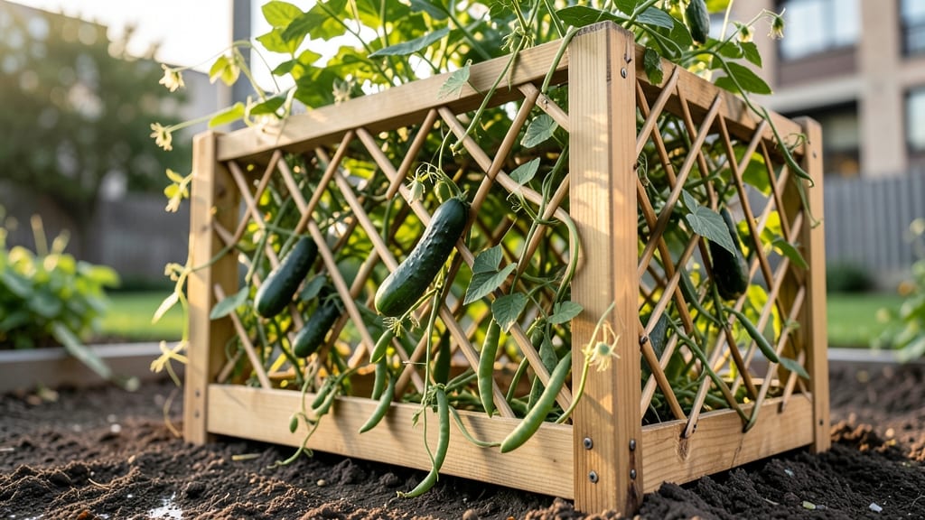 Vertical Trellis Raised Bed