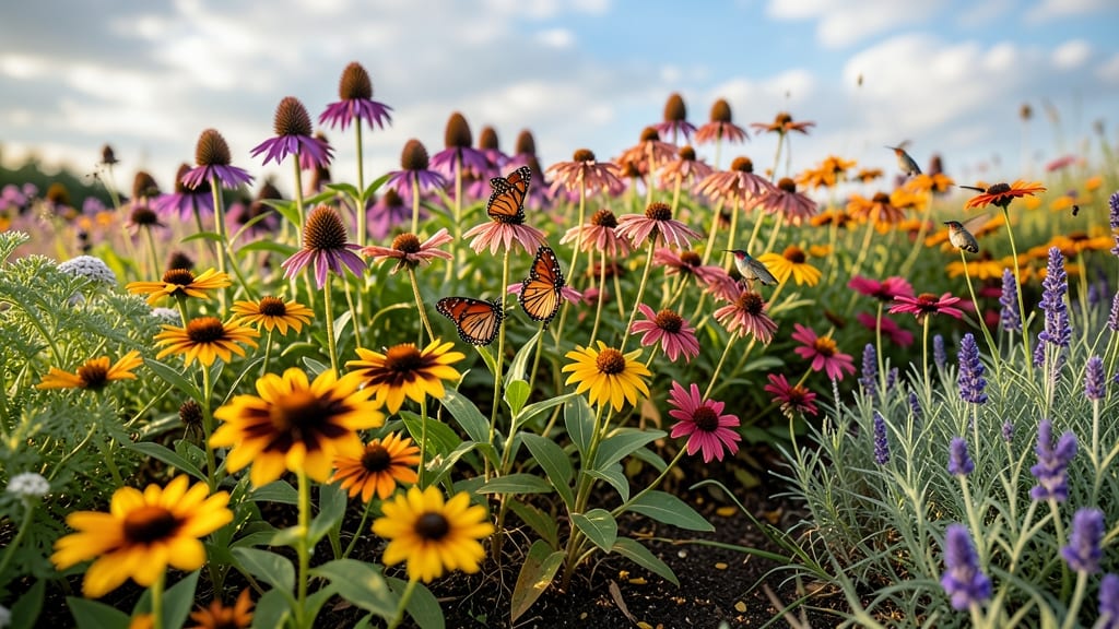 Pollinator Paradise Flower Bed