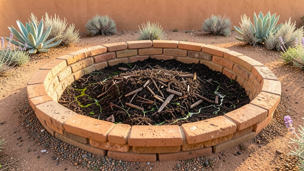 Keyhole Garden with Central Compost Hub