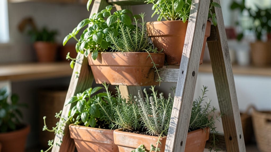 Old Ladder Herb Garden