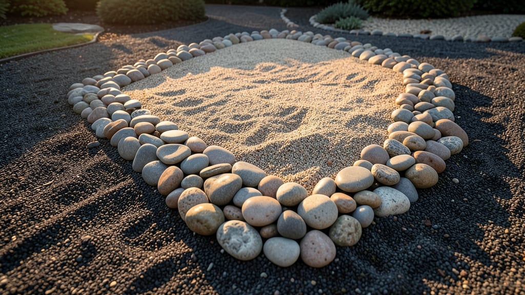 Pebble Edging for Coastal or Zen Gardens