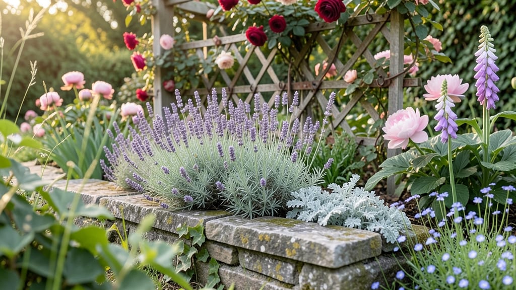 English Cottage Garden Borders