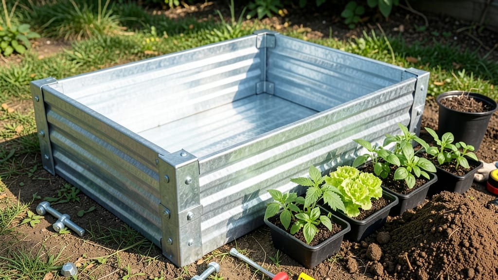 Galvanized Steel Raised Garden Bed Kit: Rust-Resistant Durability for Year-Round Planting