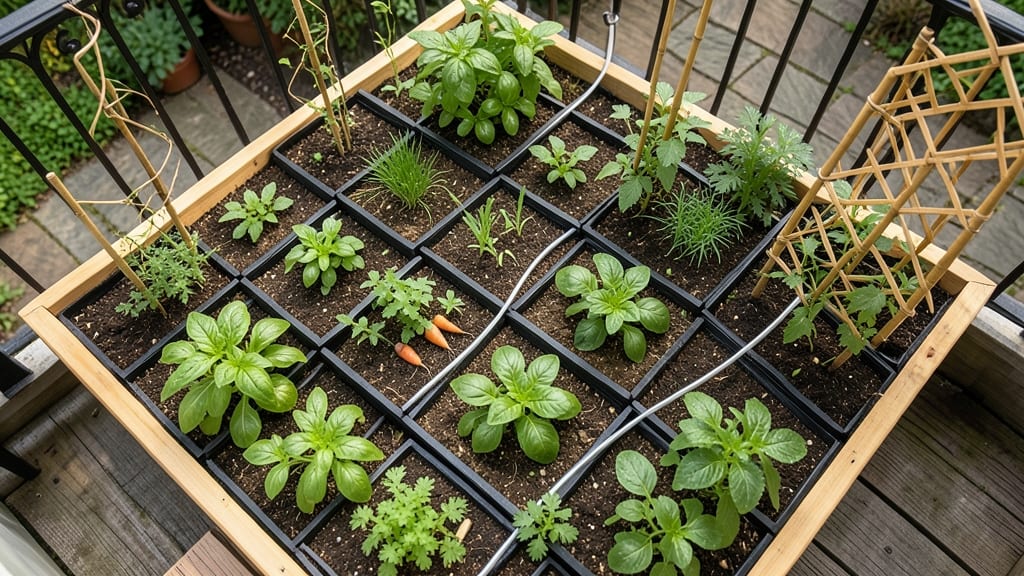 Square Foot Gardening Grid Layout