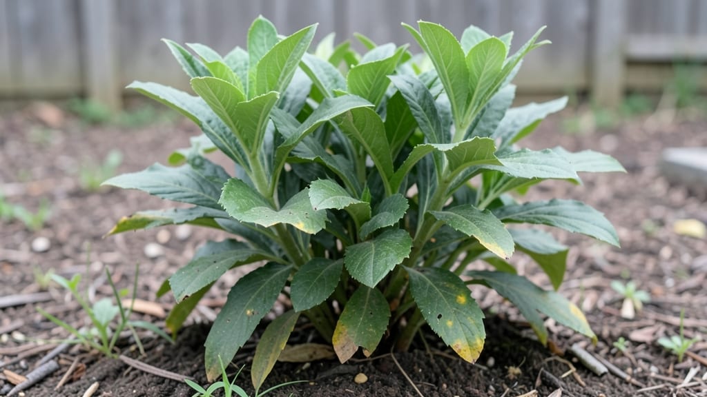 Perennial Mums Leaves: Peppermint Oil Barrier Slugs and Snails Hate